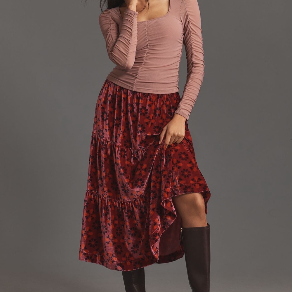Somerset Skirt: Nina Pace Velvet Edition
